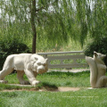 Sculpture sur pierre en plein air décoration de jardin